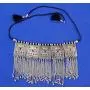 Sansar India Oxidised Gypsy Square Multicolor Tassels Choker Necklace for Girls and Women 1751