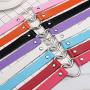 Tvoip 6Pcs Hot PU Leather Punk Heart Studded Choker Necklace Rivet Buckle Collar Necklace Gift for Women Jewelry