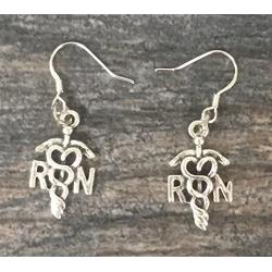 Infinity Collection RN Earrings, Nurse Charm Earrings, Nursing Jewelry, Makes Perfect Nurse Gifts