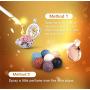 INFUSEU Essential Oil Diffuser Necklaces Aromatherapy Lava Rock Stone Jewelry Gifts Set for Women, 24'' Chain
