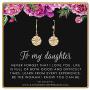 To My Daughter • Inspirational Jewelry • Starburst Earrings • Gifts for Her • From Mom Dad • Ideas for Birthday Christmas Graduation Wedding • Infinite Love