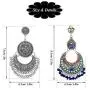 RechicGu 2 Pairs Ethnic Gypsy Crescent Jhumka Jhumki Chandelier Earrings Bohemian Ear Studs Indian Lotus Mexico Big Dangle Gift RechicGu 2 Pairs Ethnic Gypsy Crescent Jhumka Jhumki Chandelier Earrings Bohemian Ear Studs Indian Lotus Mexico Big Dangle Gift