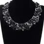 Jerollin Crystal Rhinestone/Pearl Statement Chain Necklace, Vintage Choker Bib Pendant Necklace Bohemian Bling Tassel Collar Statement Necklace for Evening Party Jerollin Crystal Rhinestone/Pearl Statement Chain Necklace, Vintage Choker Bib Pendant Necklace Bohemian Bling Tassel Collar Statement Necklace for Evening Party