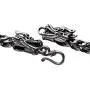 Sterling Silver Dragon Chain - Handmade Vintage 925 Necklace Thick Heavy Jewelry 18 to 32