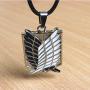 MT Life Attack On Titan Wings of Freedom Necklace Anime Shingeki No Kyojin Scout Regiment Necklace Anime Jewelry