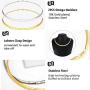 BOUTIQUELOVIN Set of 2 Women Chain Choker Necklace | Omega Chain Chokers Necklaces Set for Women Girls