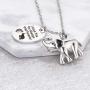 I Love You for Always and Forever Elephant Urn Necklace for Ashes Cremation Urn Pendant Keepsake Jewelry