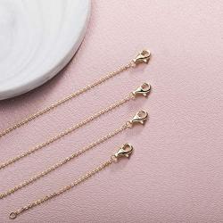 Necklace Extenders Gold Necklace Extender Silver Chain Extenders for Necklaces Sterling Silver Extender for Bracelet Anklet Set 2'', 3'', 4'', and 6''