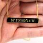Joelle Jewelry Design Personalized Bar Necklace - Sterling Silver Name Necklace with Engravable Bar Pendant, Bridesmaid Gift Initial Necklace for Her