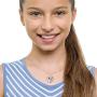 Disney Minnie Mouse Heart Silver Plated Crystal Pendant Necklace, 18''