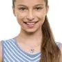 Disney Minnie Mouse Heart Silver Plated Crystal Pendant Necklace, 18''