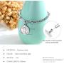 Chain Bracelet for Women Silver Coin Jewelry Cultured Cute Charm Easily Secure The Stylish T Buckle