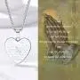 PROSTEEL Lords Prayer Heart Necklace, Stainless Steel Praying Hands Pendant & Chain, Mens Womens Necklace, 22inch-24inch, Come Gift Box