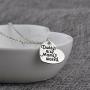 “Daddys Girl Mamas World” Necklace | Adorable Round Pendant Necklace Set of 3 | Best Family Gift
