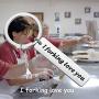 HOLLP Lunch Lady Keychain Gift Lunch Lady Jewelry I Forking Love You Keychain Gift for Lunch Lady Cooker Cafeteria Worker Buffet Workers