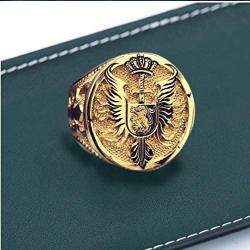 Lion Ring for Men, Norse Viking Lion Head Ring, Gold Lion Crown Ring, Gothic Sword Shield Wing Ring, Hip Hop Lion Signet Ring, Vintage Lion Totem Amulet Ring, Punk Animal Lion Jewelry Gift