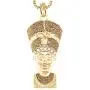 GWOOD Nefertiti Egyptian Queen Gold Color Pendant with 24 Inches Long Necklace GWOOD Nefertiti Egyptian Queen Gold Color Pendant with 24 Inches Long Necklace