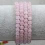Amandastone Gem Semi Precious 6mm Round Beads Rock Crystal Jasper Stretch Bracelet 7 Inch