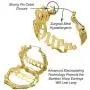 Fashion 21 Womens Statement Queen Necklace, Bamboo Pierced Earring in Gold Tone Fashion 21 Womens Statement Queen Necklace, Bamboo Pierced Earring in Gold Tone