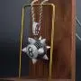TOPGRILLZ Mens 14K Gold Inspired Spike 8-Ball Billiard Iced out Pendant Necklace Chain