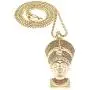 GWOOD Nefertiti Egyptian Queen Gold Color Pendant with 24 Inches Long Necklace GWOOD Nefertiti Egyptian Queen Gold Color Pendant with 24 Inches Long Necklace