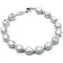 Mariell Platinum Plated Tennis Bracelet with Pear-Shaped Cubic Zirconia Halos for Brides, Wedding & Prom Mariell Platinum Plated Tennis Bracelet with Pear-Shaped Cubic Zirconia Halos for Brides, Wedding & Prom