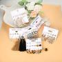 Finrezio 39 Pairs Tassel Earrings Set for Women Ball Crystal Bar Heart Flower Stud Pearl Metal Leaf Acrylic Dangle Hoop Earrings Set