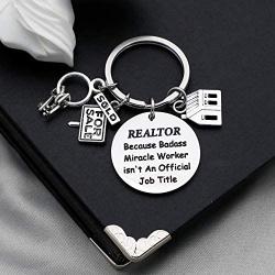 G-Ahora Realtor Keychain Realtor Closing Jewelry Thank You Gift for Real Estate Sales Agent