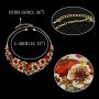 EVER FAITH Womens Austrian Crystal Teardrop Camellia Necklace Earrings Set for Prom, Bridal