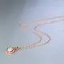 VOLUKA Gift for Women White Opal Heart Pendant Necklace Jewelry for Her VOLUKA Gift for Women White Opal Heart Pendant Necklace Jewelry for Her