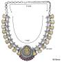 Aheli Indian Traditional Jewelry Trible Oxidized Necklace Earring Set Bollywood Bohemian Fashion for Women