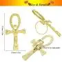 RechicGu Egyptian Ancient Ankh Key of Life Cross Ring Cleopatra Adjustable Band Ankara Hieroglyphic Carved Symbol of Protection Amulet Jewelry RechicGu Egyptian Ancient Ankh Key of Life Cross Ring Cleopatra Adjustable Band Ankara Hieroglyphic Carved Symbol of Protection Amulet Jewelry