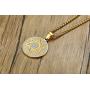 Mens Jewish Religious Symbol Jewelry Stainless Steel Star of David Hexagram Pendant Necklace with CZ