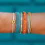 Hynsin Boho Bracelets for Women, Handmade Stackable Wrap Bracelets Bead Bracelets for Women Lady Girls (5 pcs)