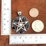 Wicca Jewelry Celtic Pentagram Pentacle Star Clear White-Black Crystal Gem Wiccan Pagan Witch Magic Healing Protection Amulet Pewter Mens Womens Pendant Necklace Charm Men Women w Silver Ball Chain Wicca Jewelry Celtic Pentagram Pentacle Star Clear White-Black Crystal Gem Wiccan Pagan Witch Magic Healing Protection Amulet Pewter Mens Womens Pendant Necklace Charm Men Women w Silver Ball Chain