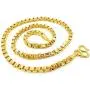 Mens Chain 23k 24k Thai Baht Yellow Gold Plated Filled Necklace Jewelry Women & Mens 26 inch 100 Grams Mens Chain 23k 24k Thai Baht Yellow Gold Plated Filled Necklace Jewelry Women & Mens 26 inch 100 Grams
