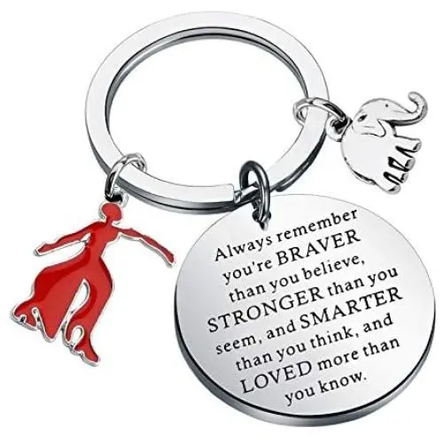 WSNANG Delta Sigma Theta Sorority Gift Finer 1913 Keychain Greek Sorority Jewelry Sisterhood Gift You are Braver Stronger Smarter Than You Think Keychain