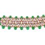 Efulgenz Crystal Kundan Pearl Rhinestone Indian Boho Floral Choker Neckalce Earrings Wedding Bridal Jewelry Set