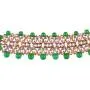Efulgenz Crystal Kundan Pearl Rhinestone Indian Boho Floral Choker Neckalce Earrings Wedding Bridal Jewelry Set