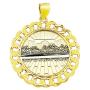 AMZ Jewelry 10K Yellow Gold Last Supper Pendant Last Supper Medal