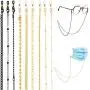 iF YOU 9 Pack Gold Mask Glasses Chain Holder for Women Girls Black Face Mask Lanyard Womens Reading Glasses Chain Necklace Set Around Neck iF YOU 9 Pack Gold Mask Glasses Chain Holder for Women Girls Black Face Mask Lanyard Womens Reading Glasses Chain Necklace Set Around Neck