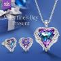 CDE Angel Wing Love Heart Necklaces and Earrings Silver Tone/Gold Tone Jewelry Sets Birthday/Anniversary Valentines Day Jewelry Gifts for Women Mom/Wife/Sister/Best Friend