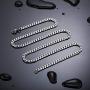 INBLUE Curb Chain Necklace for Men Women Boy Water Resistent 316L Stainless Steel Big Thick Hip Hop Chunky Cuban Link Chains Plated Finish Jewelry Gifts