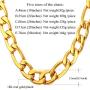 U7 Stainless Steel Figaro Chain|Width 3mm-12mm|Length 16 Inch to 32 Inch|Italian Style Flat Link Necklace for Men and Women, Gift Box Packed