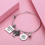 Udobuy Teacher Bangle Bracelet-Teacher Gift, Show Your Teacher Appreciation Thank You Gifts for Teachers