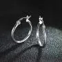 Silver Hoop Earrings for Women Men Girls- Cartilage Earring Small Hoop Earrings Hypoallergenic 925 Sterling Silver Tragus Earrings(12mm, 14mm, 15mm, 16mm, 20mm)