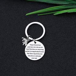 CYTING Polar Bear Gift Polar Bears are Very Strong and Full of Courage & Determination Tribal Bear Keychain Polar Bear Jewelry Motivational Gift for Bear Lovers Family Friends