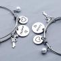 Eigso Thelma and Louise Gift Best Friends Keychain Bracelet Friendship Jewelry Pistol Gun Charm Friendship Gift