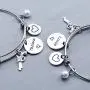 Eigso Thelma and Louise Gift Best Friends Keychain Bracelet Friendship Jewelry Pistol Gun Charm Friendship Gift