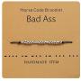 Morse Code Bracelets for Women, Inspirational Code Jewelry, Adjustable Handmade Stainless Steel Bead, String Bracelets Funny Friendship Birthday Gifts for Women Best Friend